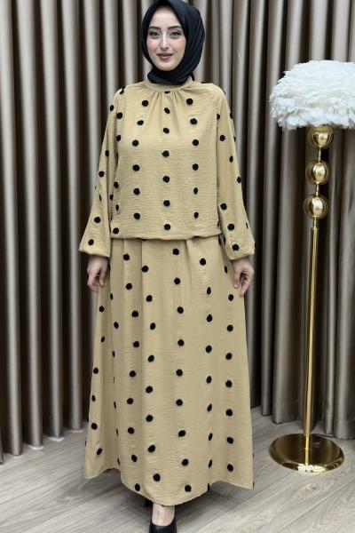 Mila Etek Takım Sütlü Kahve