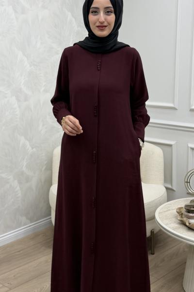 Afra Elbise Bordo
