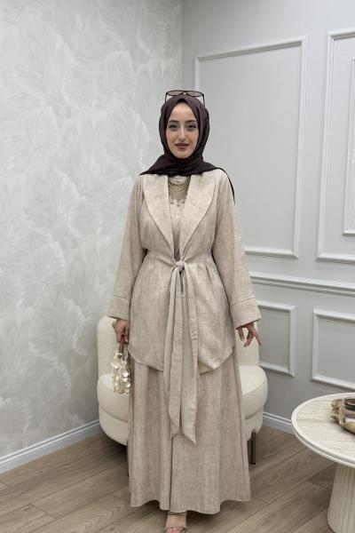 Lavia 3 Lü Takım Krem 