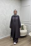 Nazlı Kot Takım Mürdüm